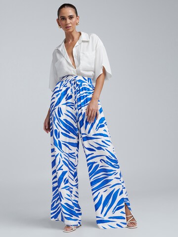 BWLDR Wide leg Trousers 'Barcelona' in Blue: front
