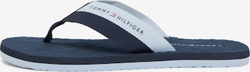 mėlyna TOMMY HILFIGER Šlepetės per pirštą: priekis