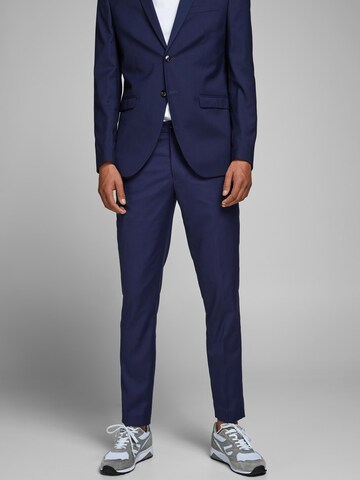 JACK & JONES - Slimfit Calças com vincos 'Franco' em azul: frente