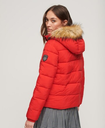 Veste d’hiver Superdry en rouge