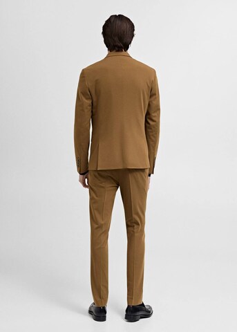 MANGO MAN Slim Fit Sakko 'Paris' in Gelb