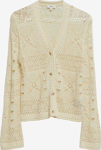 Cardigan s.Oliver en beige : devant