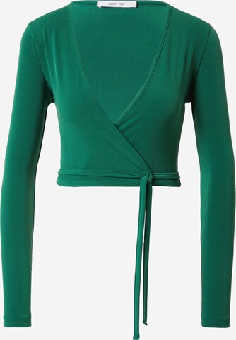 ABOUT YOU Shirt 'Thamara' in Groen: voorkant