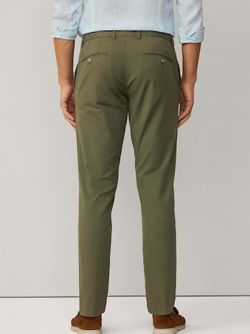 Slimfit Pantaloni chino 'Gmd Texture' di Hackett London in verde