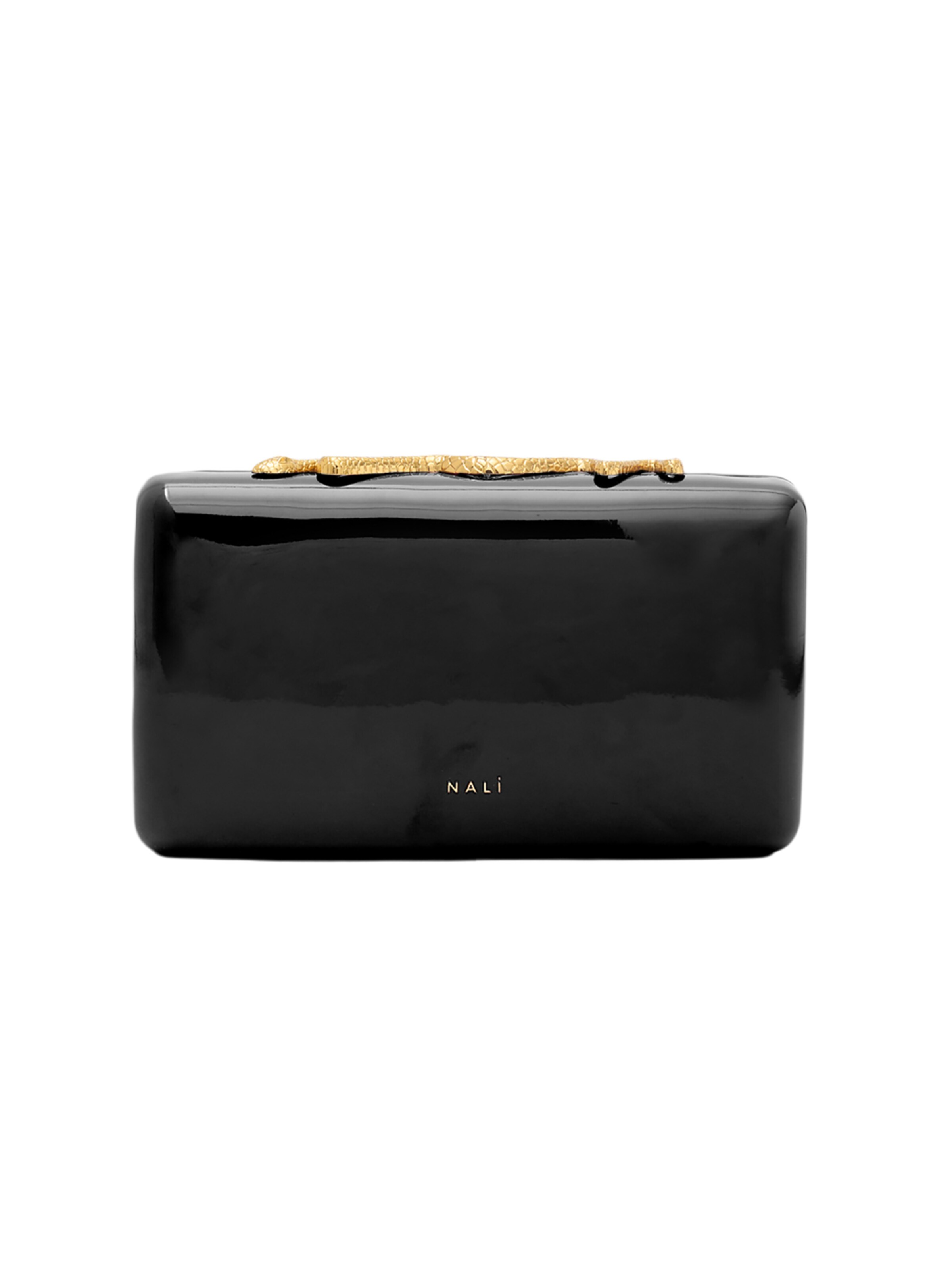 NALì Clutch 'MOLLY' in Schwarz: Vorderseite