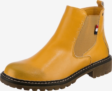 ambellis Chelsea Boots 'Color Line' in Gelb: front