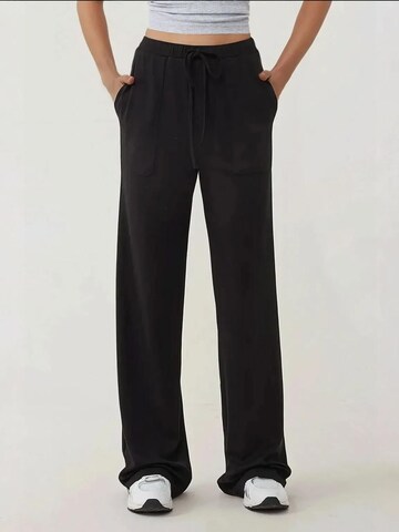 Wide Leg Pantalon Hiccup en noir : devant