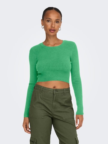 Pull-over 'KAROL' ONLY en vert : devant