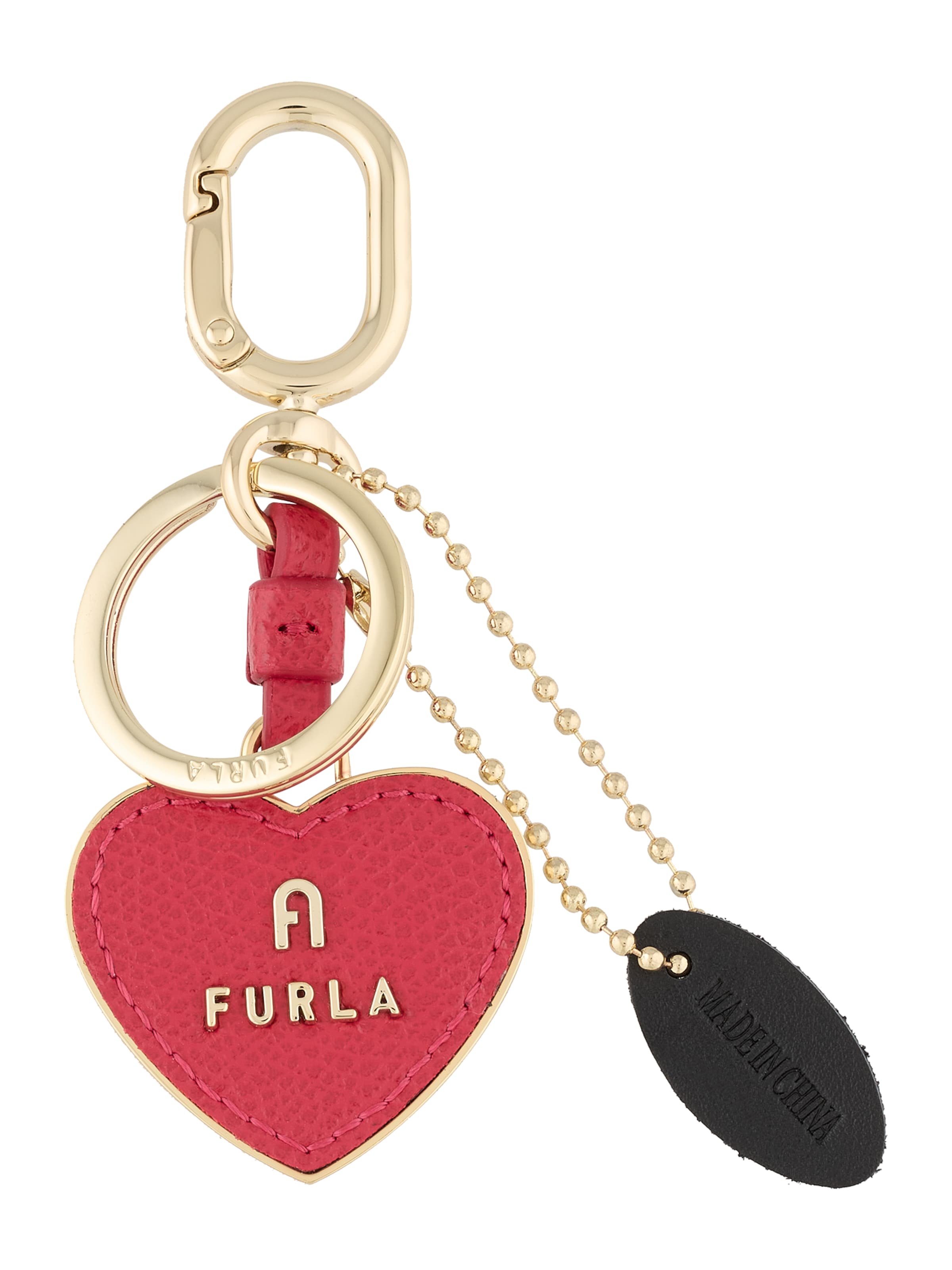 FURLA Key ring 'CAMELIA' in Gold: front