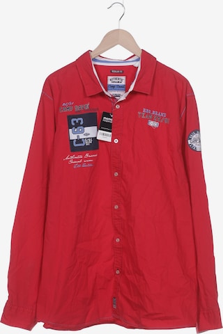 CAMP DAVID Button Up Shirt in XXXL in Red: front