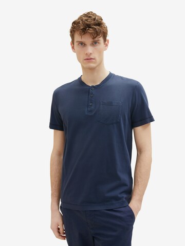 T-Shirt TOM TAILOR en bleu : devant