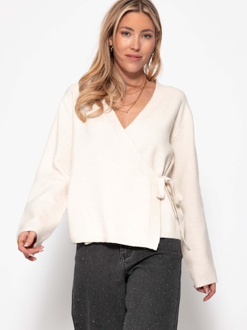 SASSYCLASSY Knit cardigan in White