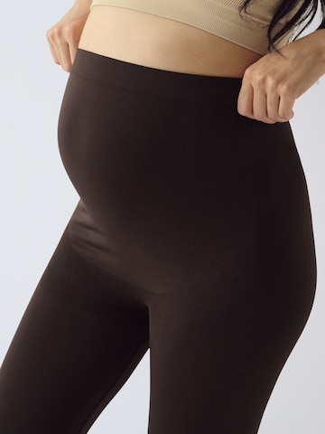 Only Maternity Skinny Leggings 'OLMHOPE' in Braun