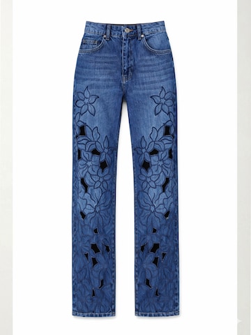 IT'S BASIC Loose fit Jeans 'Loose Mid Rise Jeans (Lenght 32)' in Blue
