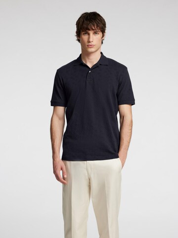T-Shirt SELECTED en bleu : devant