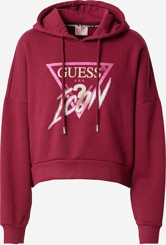 Bluză de molton de la GUESS pe roz: față