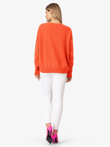 Rainbow Cashmere Sweater in Orange