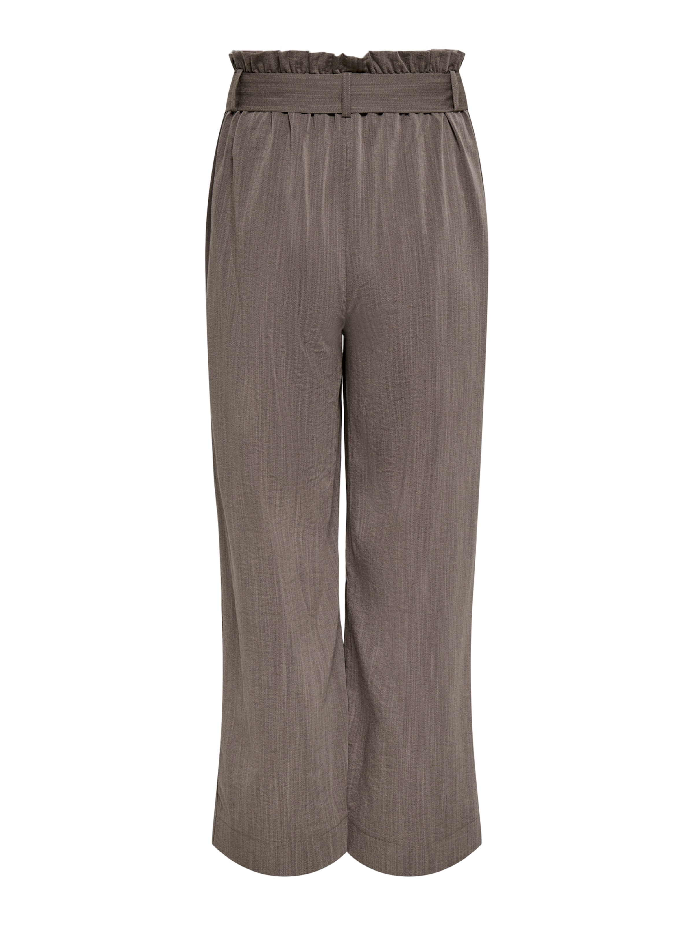 Only Maternity Flared Bukser med lægfolder 'OLMMarsa' i brun