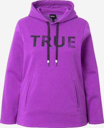 Sweat-shirt Ulla Popken en violet : devant