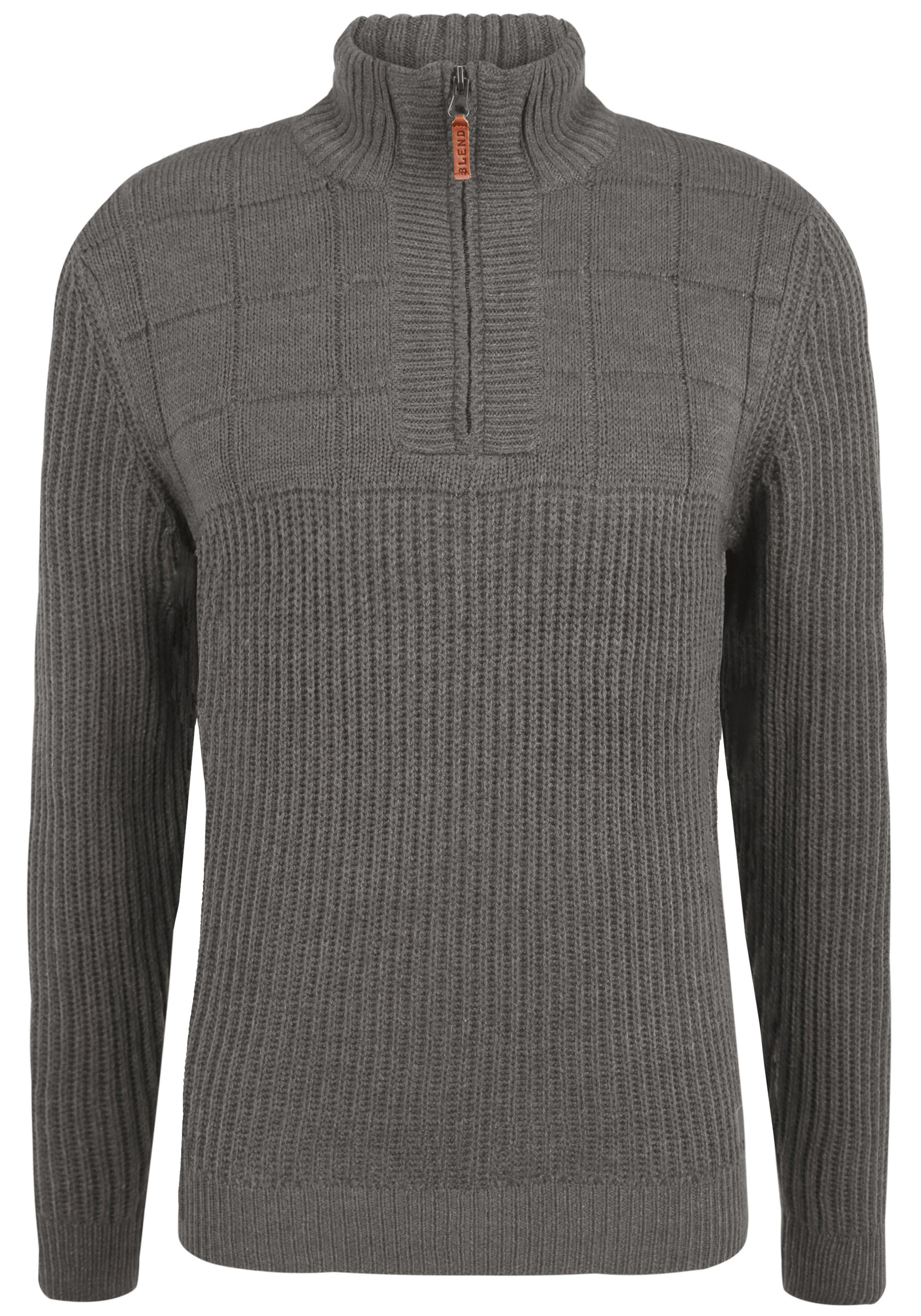 BLEND - Pullover 'Ostuta' em cinzento: frente
