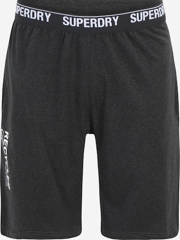 Superdry Pajama Pants in Black: front