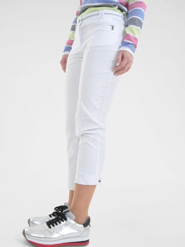 Coupe slim Pantalon Navigazione en blanc