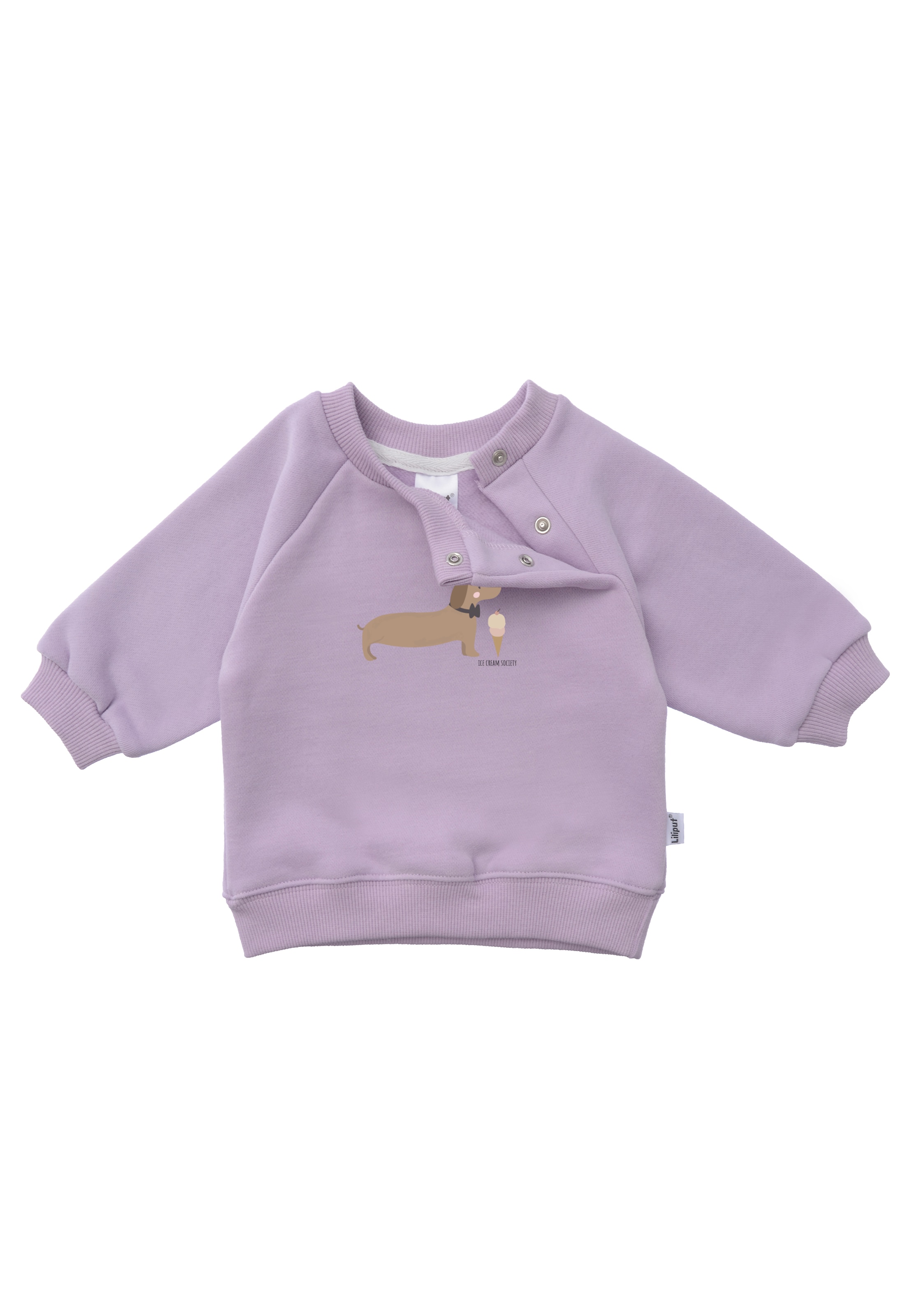 LILIPUT Sweatshirt 'Dackel' in Purple: front