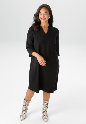 Aniston Kleid in Schwarz: Vorderseite