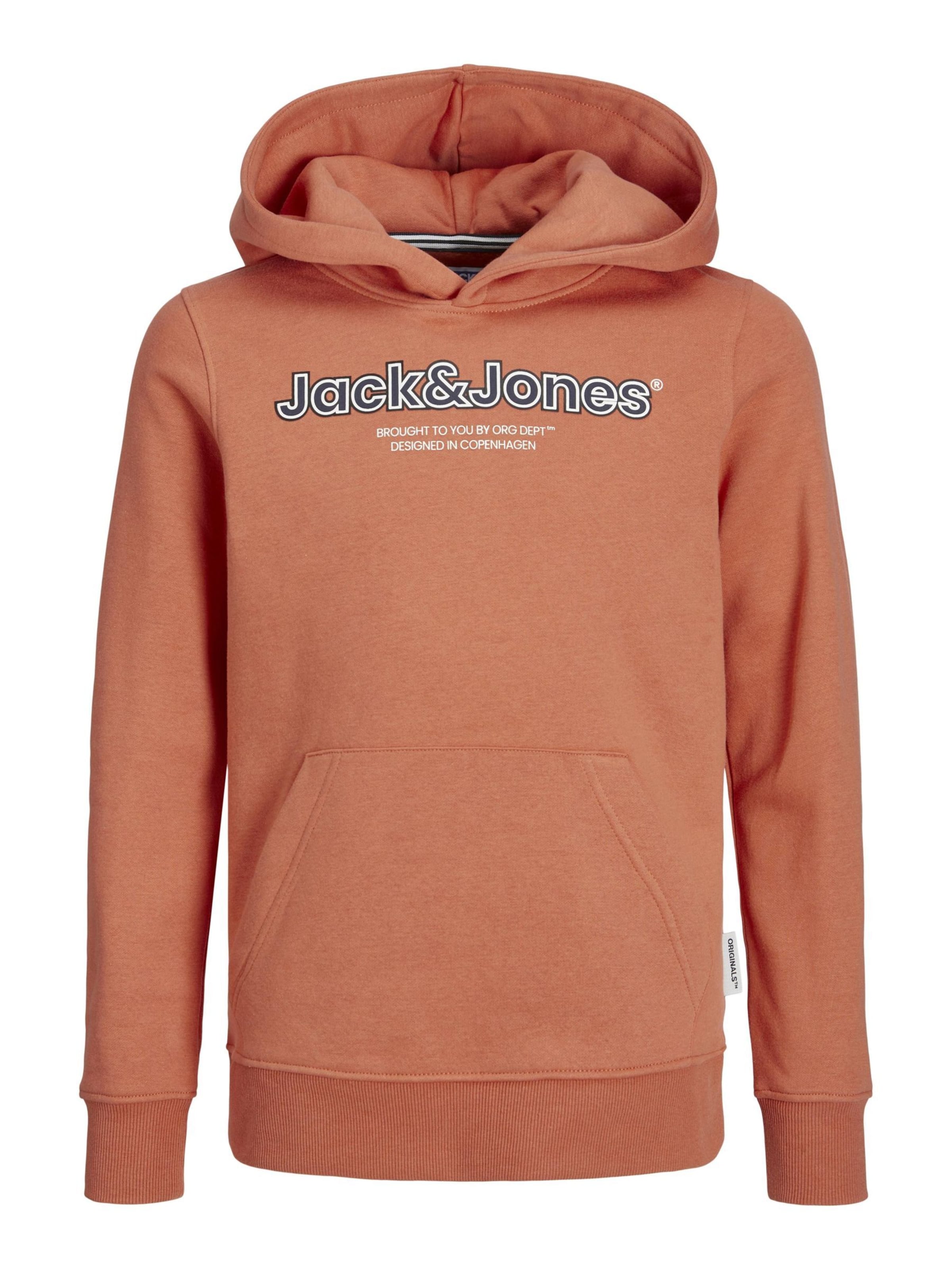 Jack & Jones Junior Mikina 'Lakewood' – oranžová: přední strana