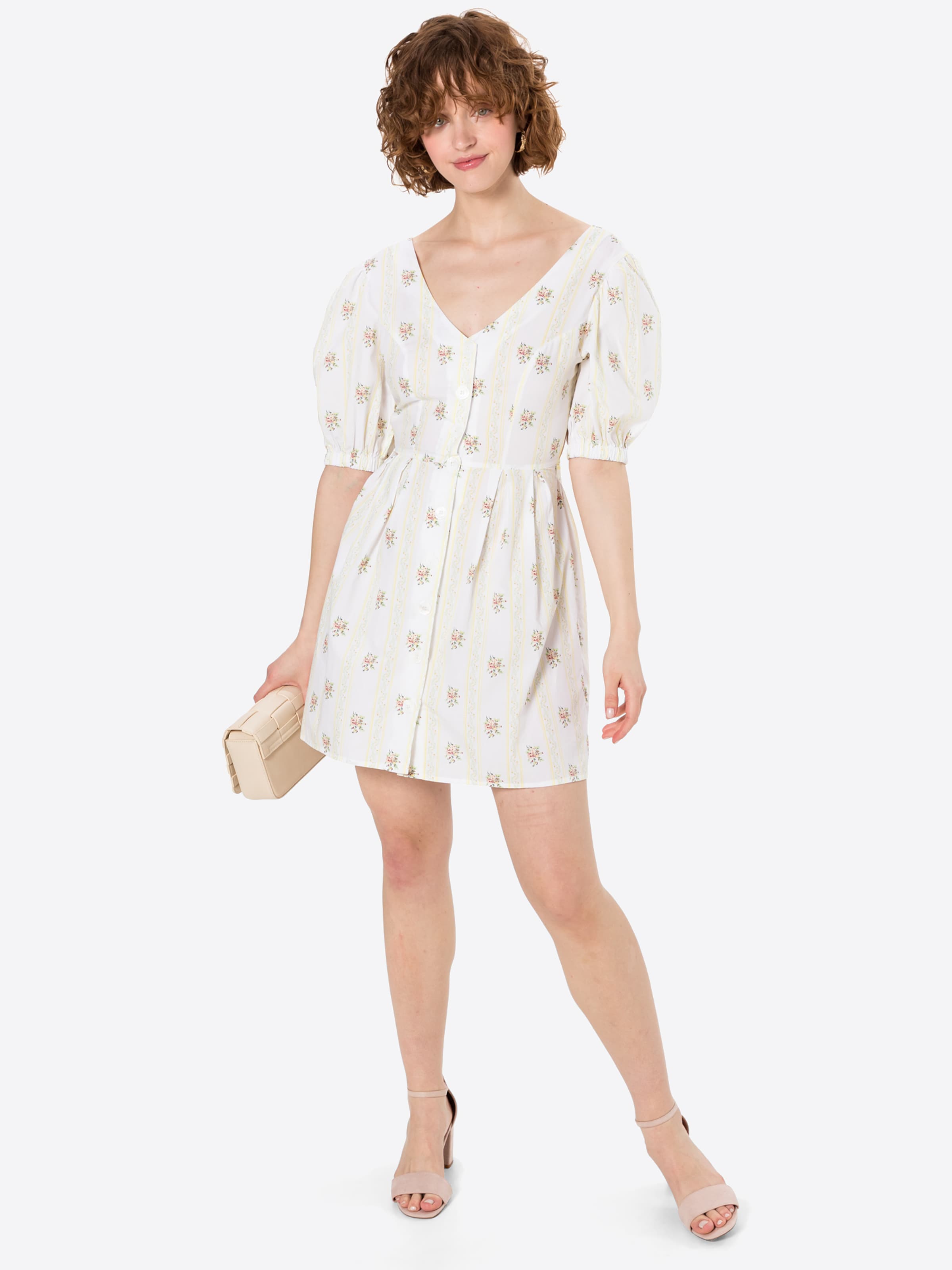 Frauen Kleider GLAMOROUS Kleid in Pastellgelb - AJ66213 Frauen Kleider GLAMOROUS Kleid in Pastellgelb - AJ66213