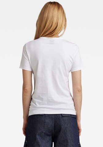 G-Star RAW T-shirt 'Nysid' i vit