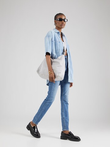 Calvin Klein Jeans - Slimfit Calças de ganga 'HIGH RISE SKINNY' em azul