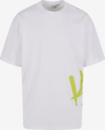 Karl Kani Paita 'Woven Signature' värissä limetti / valkoinen, Tuotenäkymä