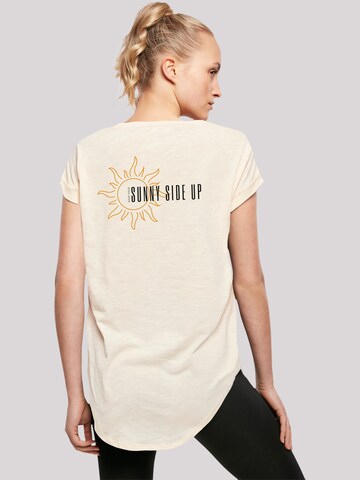 T-shirt F4NT4STIC en beige : devant