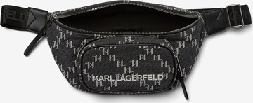 Karl Lagerfeld Bæltetaske 'Monogram Jacquard 2.0' i grå