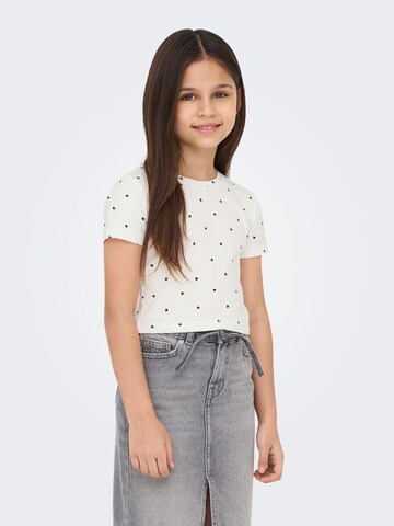 ONLY GIRLS Shirt 'KOGBELLA' in Wit: voorkant