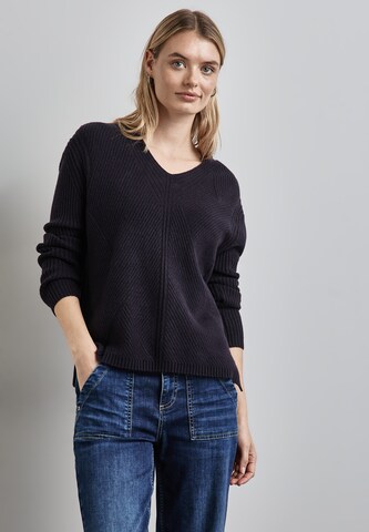 STREET ONE Sweater in Blue: front