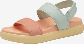 Tamaris Sandale in Grün: Vorderseite