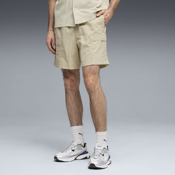 PUMA Loose fit Cargo Pants 'Wardrobe Ess' in Beige: front