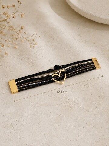 Alster Herz Armband '"Heart"' in Zwart