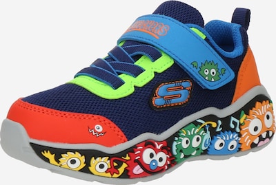 SKECHERS Tenisice 'Play Scene' u plava / morsko plava / zelena / narančasta, Pregled proizvoda