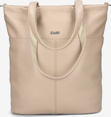 Cabas 'MADEMOISELLE' ZWEI en beige : devant