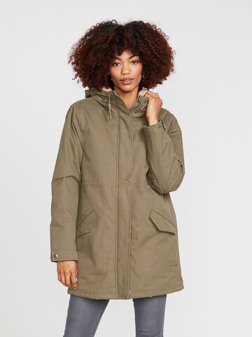 Volcom Winter Parka 'LESS IS MORE' in Beige: front