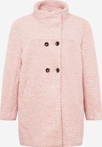 Manteau mi-saison 'Sophia' ONLY Carmakoma en rose : devant