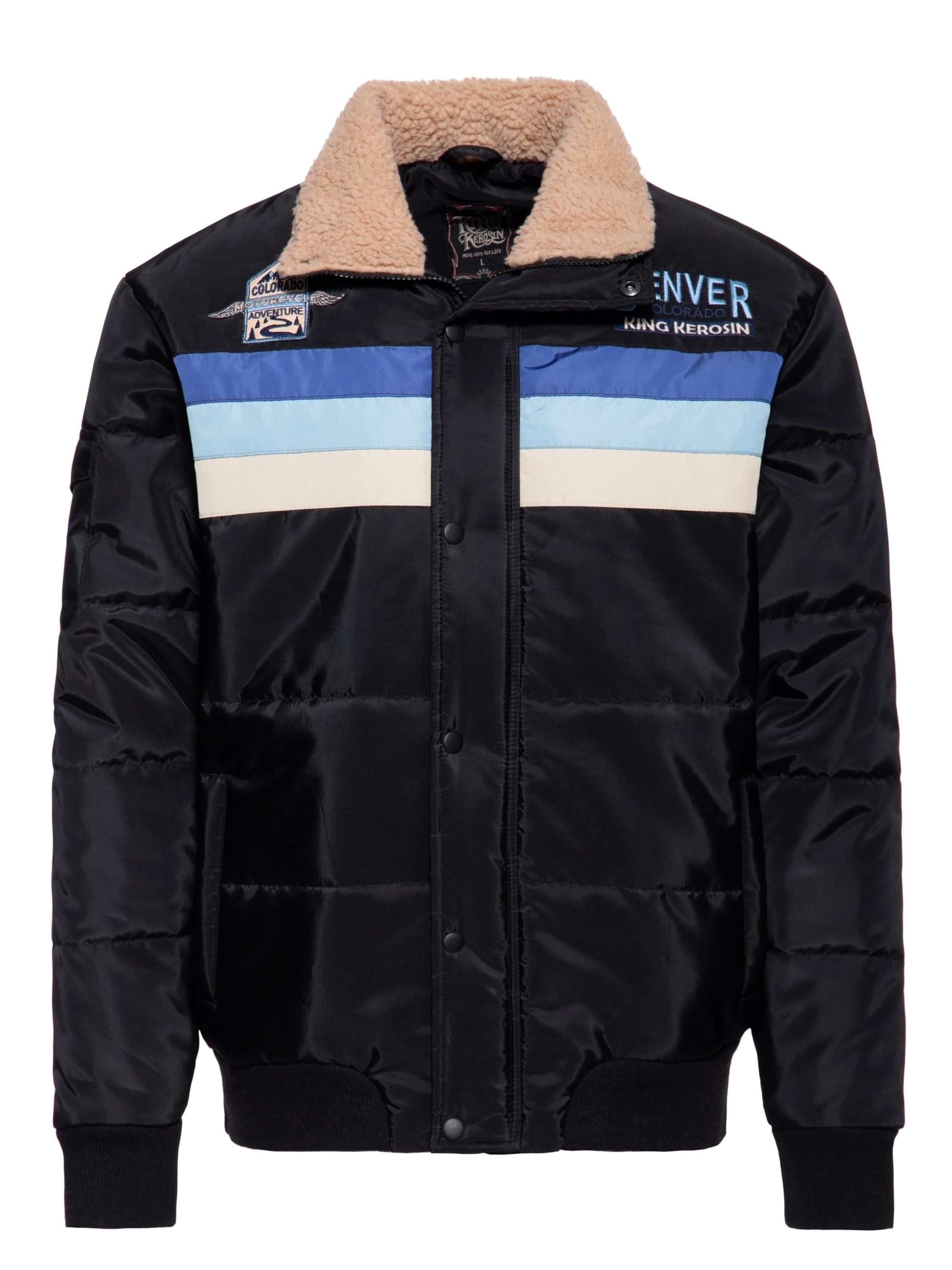 King Kerosin Winterjacke 'Motor Traveller' in anthrazit, Produktansicht