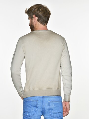 TOP GUN Sweatshirt 'Smoking Monkey' in Beige