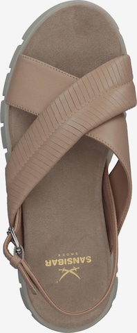 SANSIBAR Strap Sandals in Beige