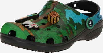 Crocs Avonaiset kengät 'Minecraft' värissä vihreä: etupuoli
