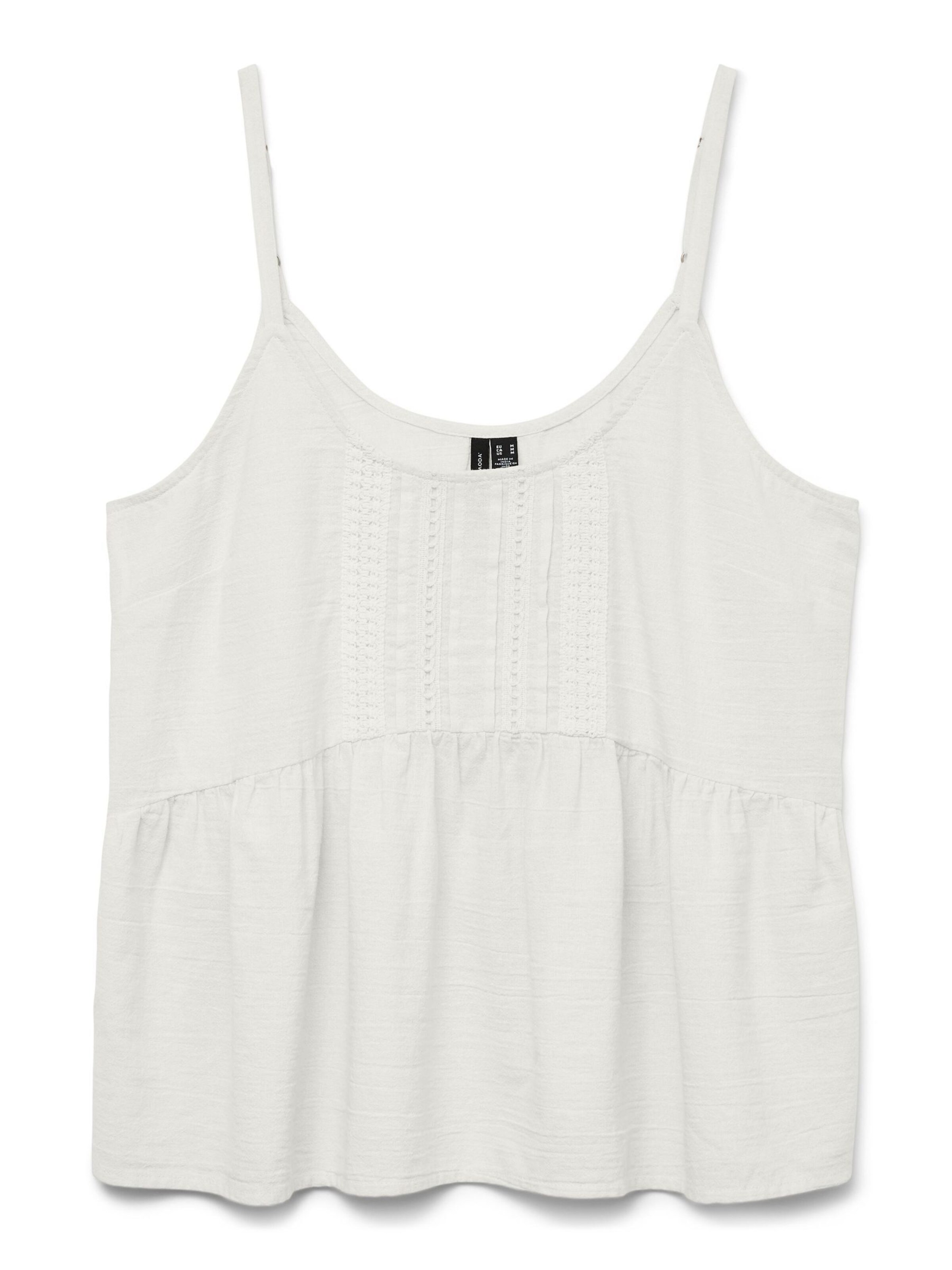 VERO MODA Top 'VMPretty' in Wit: voorkant