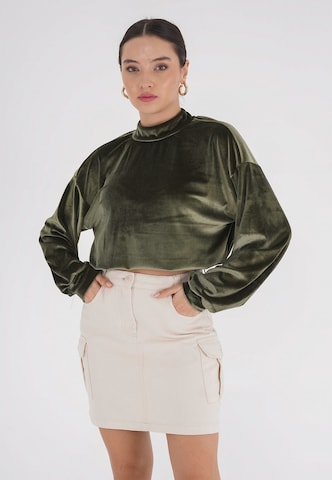 FRESHLIONS Bluse 'Remy' in Grün: Vorderseite